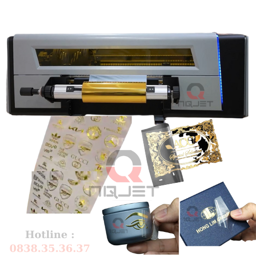 Máy in UV DTF nhũ vàng khổ 30cm Máy in UV DTF nhũ vàng khổ 30cm