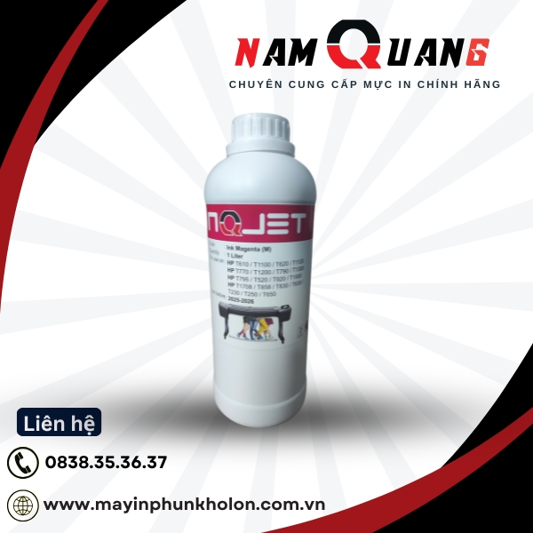 Mực khổ A0 NQJET DesignJet màu Đỏ dạng 1lit Mực khổ A0 NQJET DesignJet màu Đỏ dạng 1lit