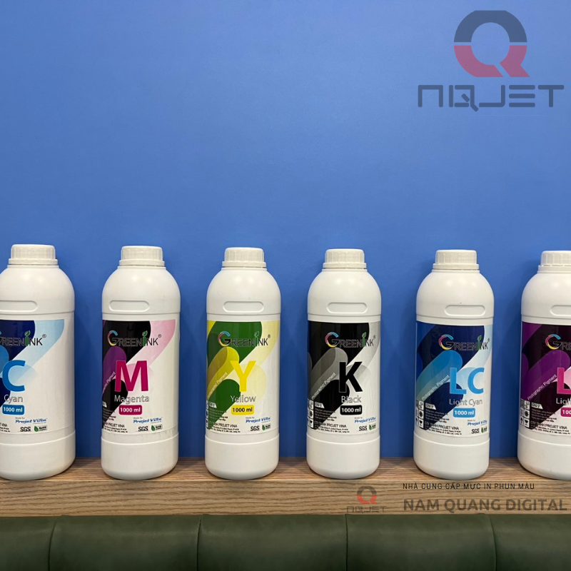 Mực in greenink -Projet Vina 1000ml - 1 lít (C) màu Xanh Mực in greenink -Projet Vina 1000ml - 1 lít (C) màu Xanh