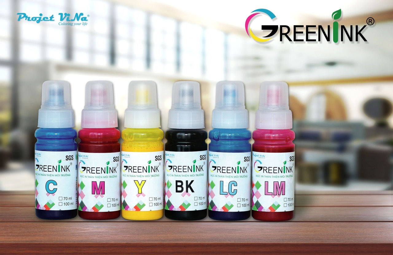 Mực Epson L8050 thương hiệu GreenInk Mực Epson L8050 thương hiệu GreenInk