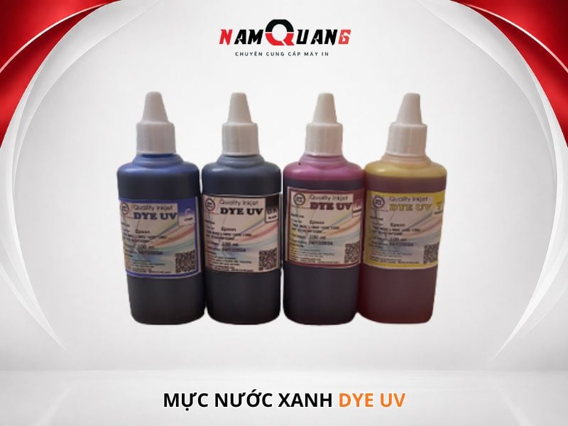 Mực nước xanh dye uv