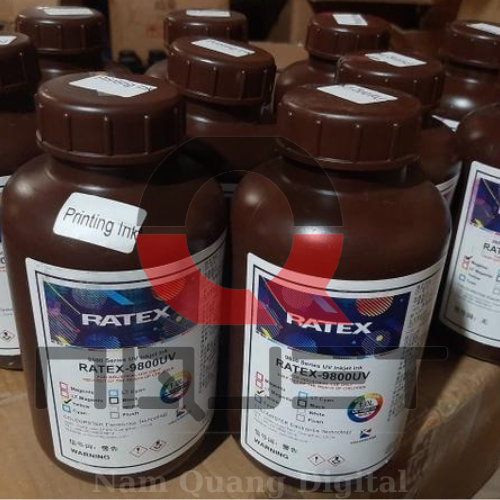 Mực trắng (W) Uv Ratex sử dụng đầu gen 5i Mực trắng (W) Uv Ratex sử dụng đầu gen 5i