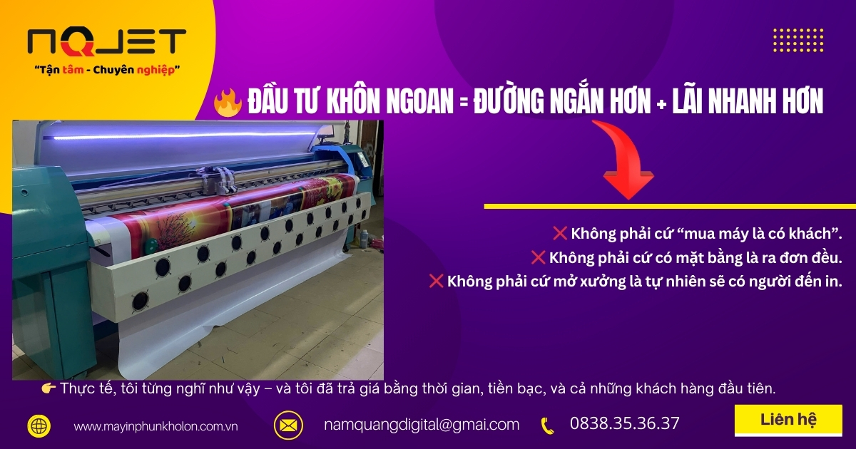 Máy in khổ lớn 3m2 cũ in mọi chất liệu - Lựa chọn tối ưu cho tiệm in biển hiệu mới khởi nghiệp Máy in khổ lớn 3m2 cũ in mọi chất liệu - Lựa chọn tối ưu cho tiệm in biển hiệu mới khởi nghiệp