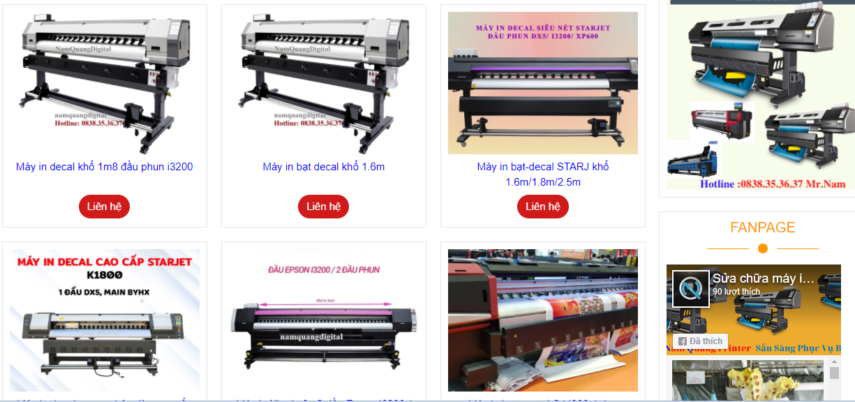 Cập nhập giá máy in quảng cáo khổ 1m6-1m7-1m8 Cập nhập giá máy in quảng cáo khổ 1m6-1m7-1m8