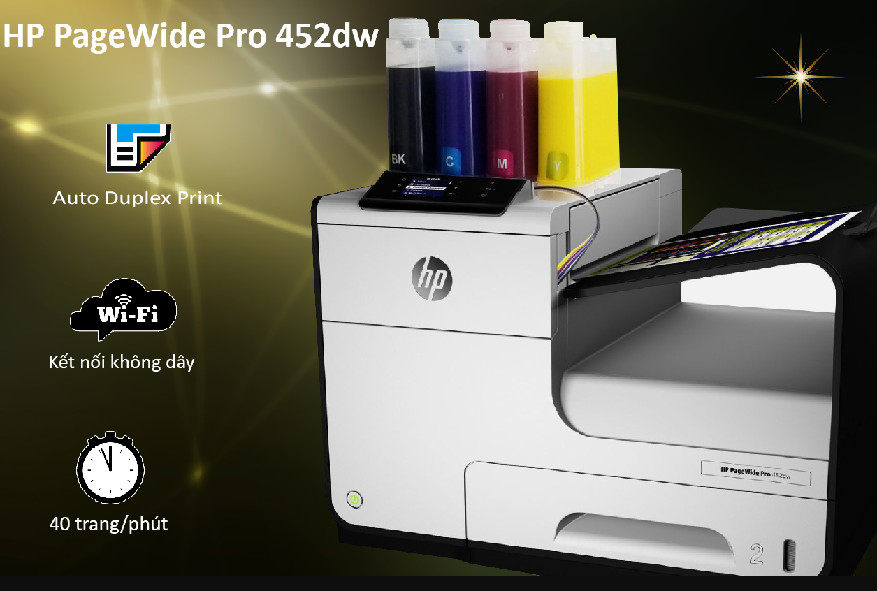 Máy in màu HP PageWide Pro 452dw Máy in màu HP PageWide Pro 452dw