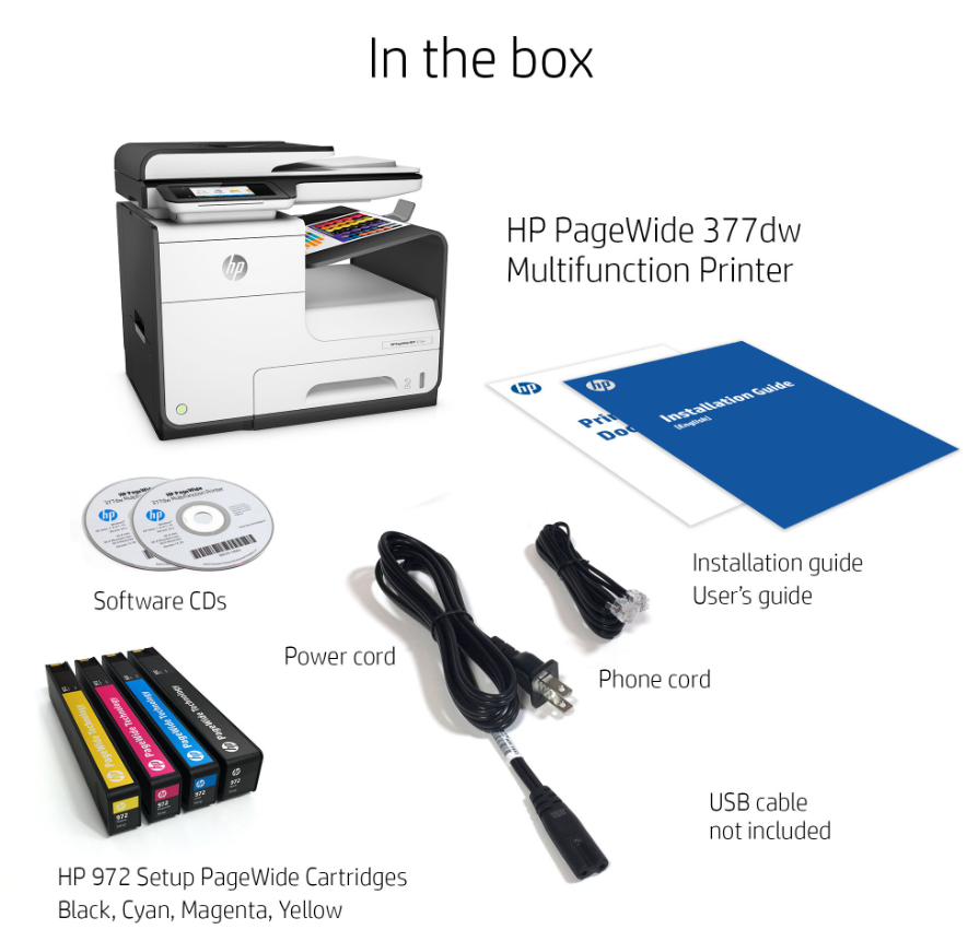 Máy in màu đa năng HP PageWide pro 377dw Máy in màu đa năng HP PageWide pro 377dw