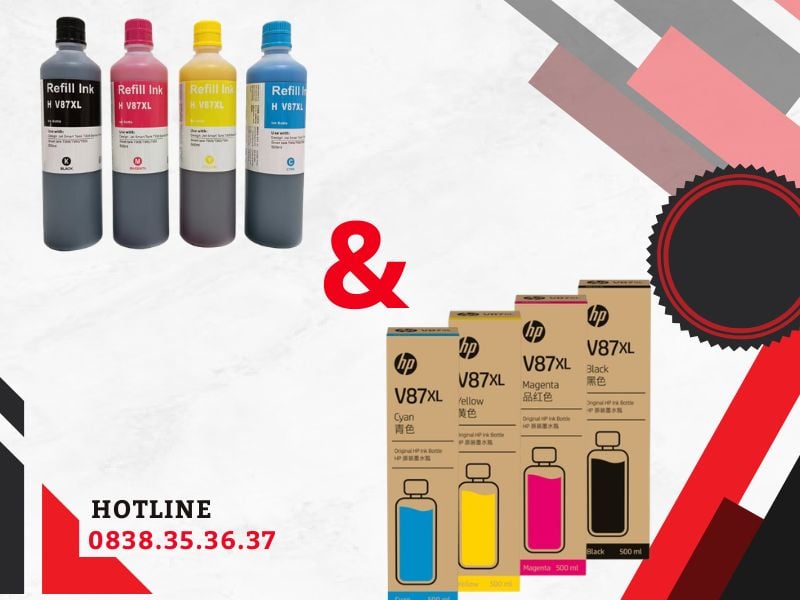So sánh mực HP V87XL chính hãng và mực tương thích cho HP DesignJet Smart Tank T858 So sánh mực HP V87XL chính hãng và mực tương thích cho HP DesignJet Smart Tank T858