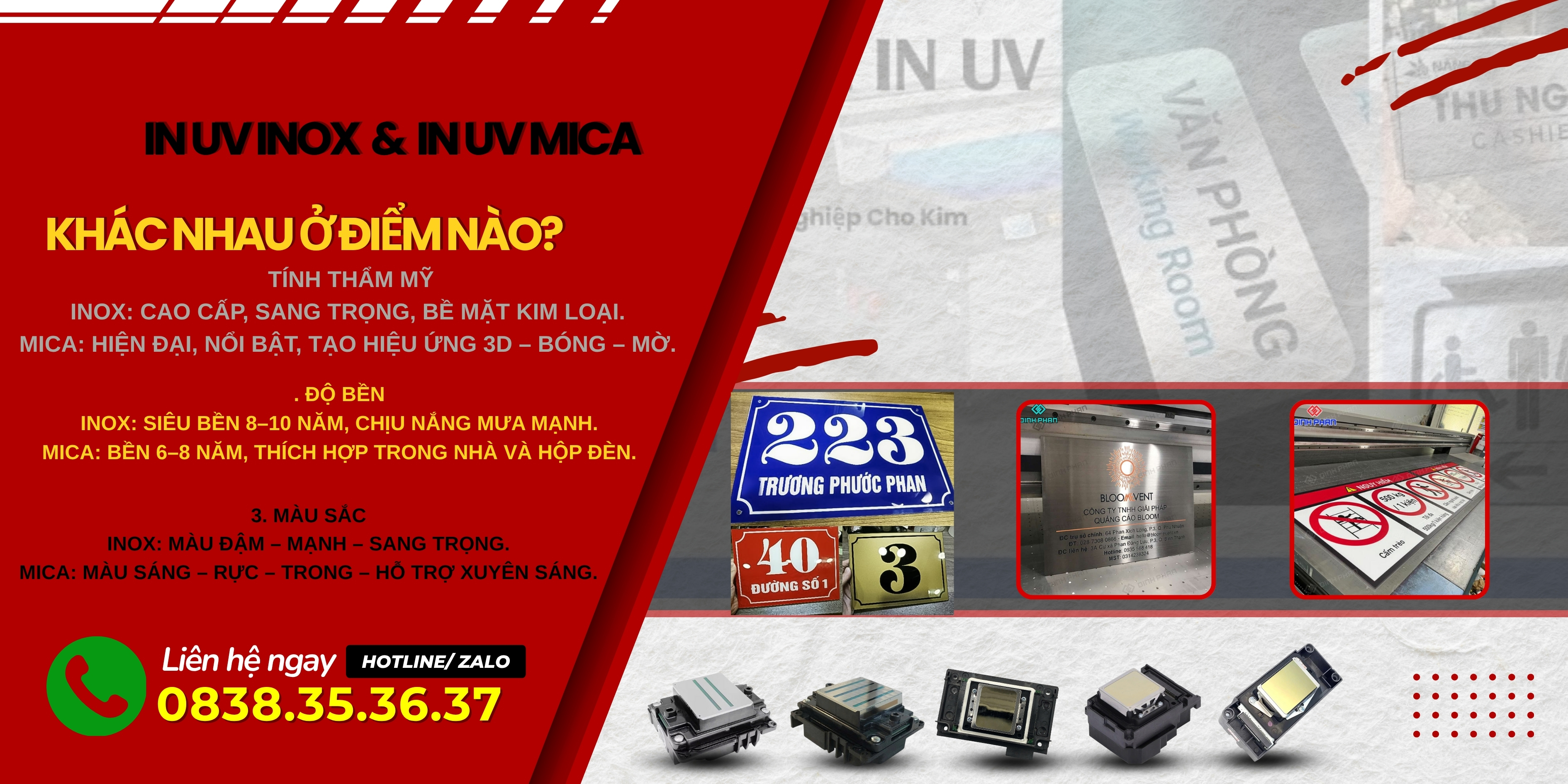 Sự Khác Nhau Giữa In UV Inox & In UV Mica Sự Khác Nhau Giữa In UV Inox & In UV Mica