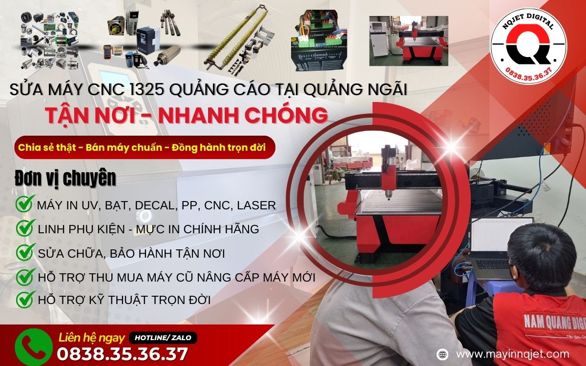 Dịch vụ sửa chữa máy in bạt khổ lớn, máy CNC, máy Laser 1390 tại Quảng Ngãi Dịch vụ sửa chữa máy in bạt khổ lớn, máy CNC, máy Laser 1390 tại Quảng Ngãi