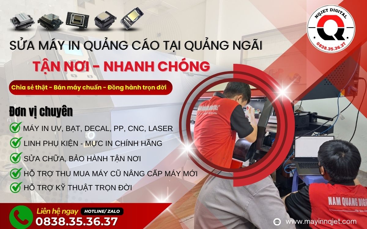 Dịch vụ sửa máy in decal khổ lớn tại Quảng Ngãi Dịch vụ sửa máy in decal khổ lớn tại Quảng Ngãi