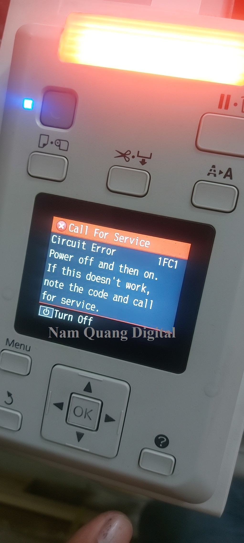 Sửa máy in Epson T3280 báo lỗi Circuit Error 1FC1 Sửa máy in Epson T3280 báo lỗi Circuit Error 1FC1