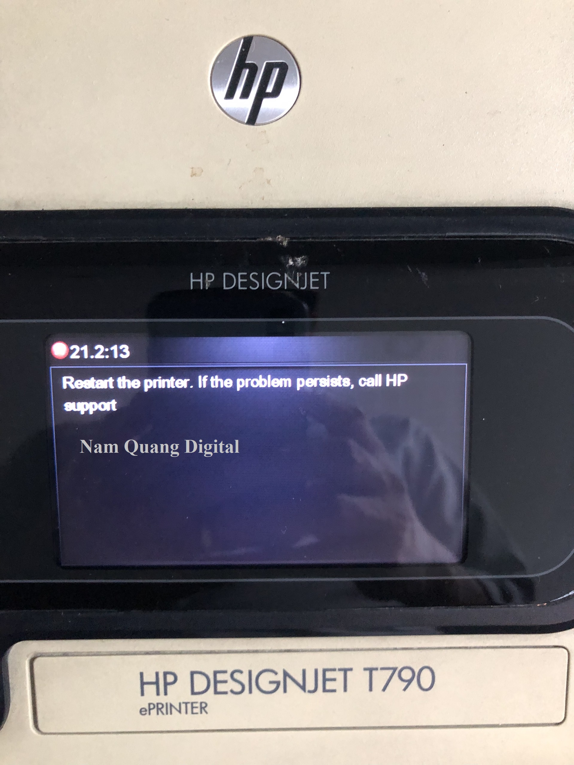Máy in A0 HP DesignJet T790 / T795 / T1200/T1100 error 21.2:13 Máy in A0 HP DesignJet T790 / T795 / T1200/T1100 error 21.2:13