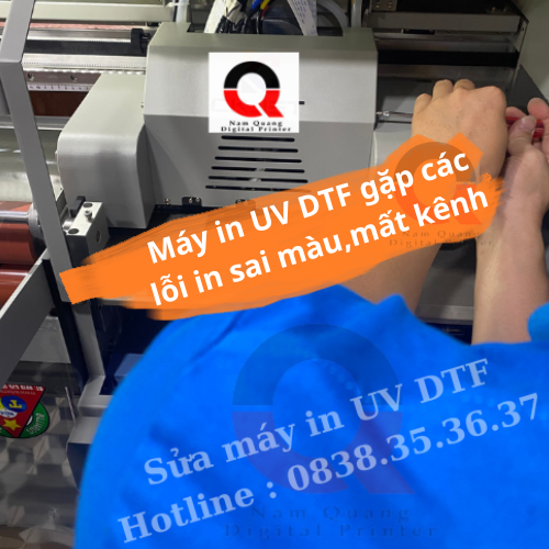 Sửa máy in tem nhãn UV DTF in sai màu,mất kênh Sửa máy in tem nhãn UV DTF in sai màu,mất kênh