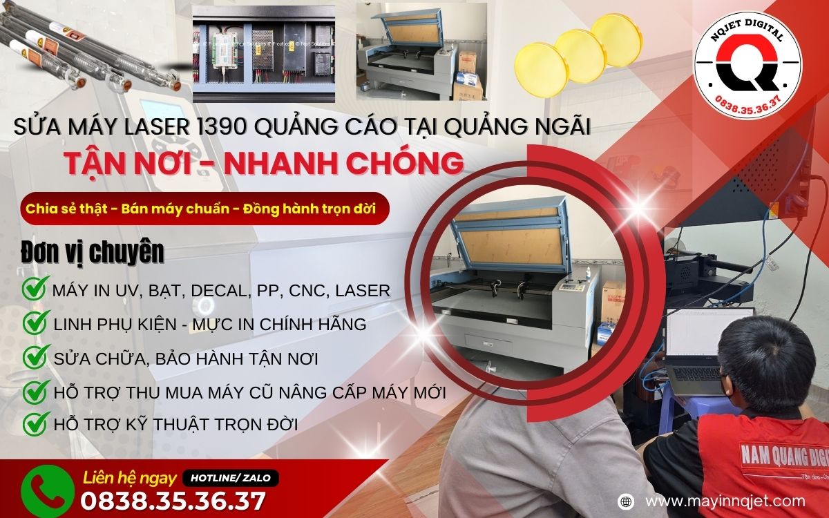 sửa máy Laser 1390 quảng cáo tại Quảng ngãi sửa máy Laser 1390 quảng cáo tại Quảng ngãi
