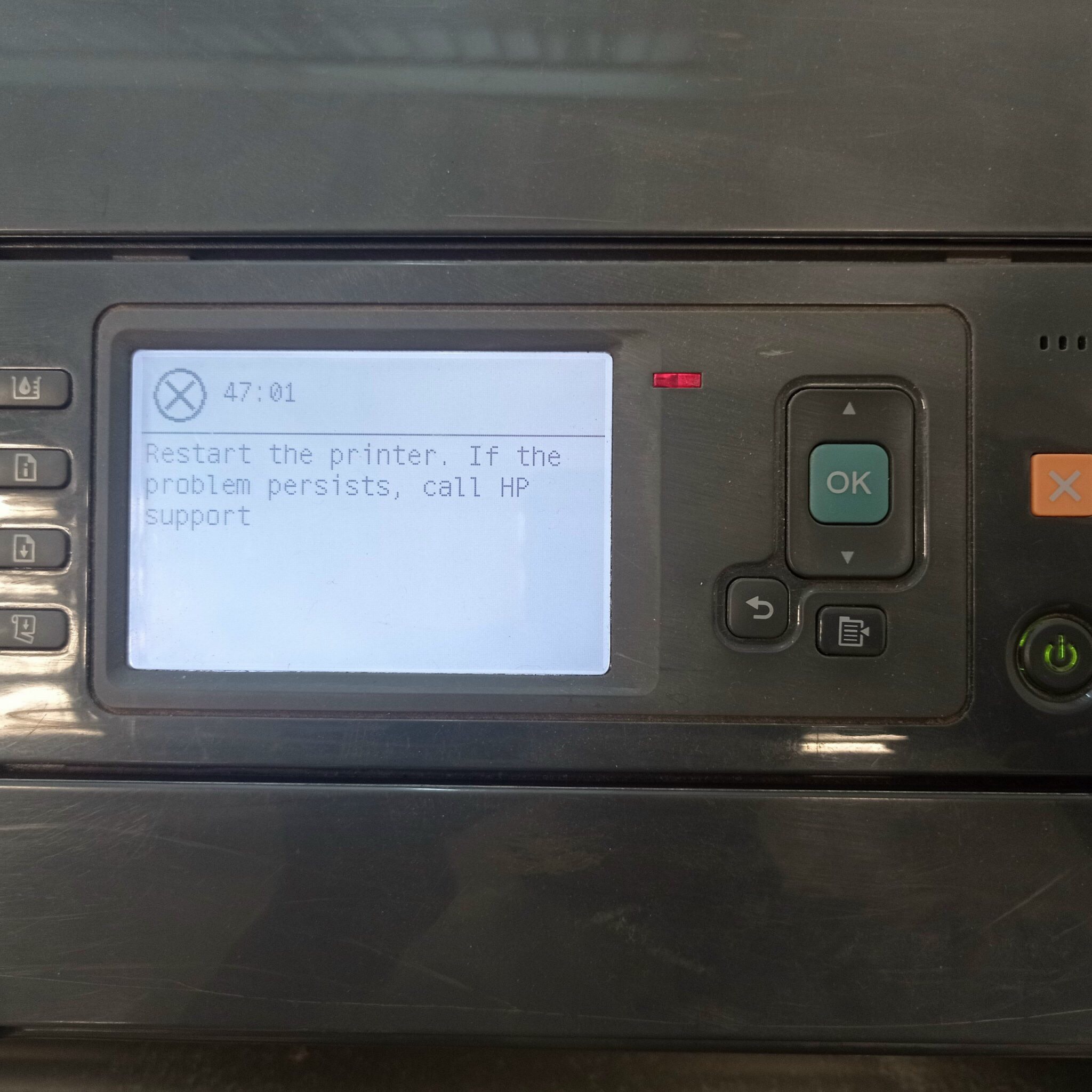 Máy in hp A0 báo lỗi 47:01 nguyên nhân bị gì Máy in hp A0 báo lỗi 47:01 nguyên nhân bị gì