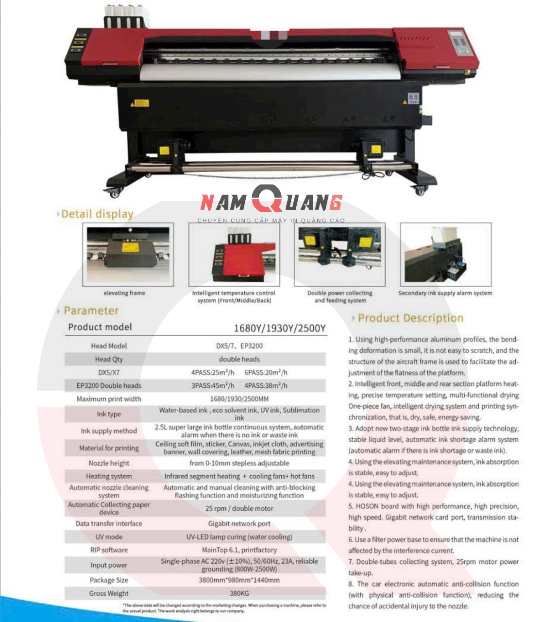 Máy in bạt khổ 2m5 đầu i3200 Máy in bạt khổ 2m5 đầu i3200