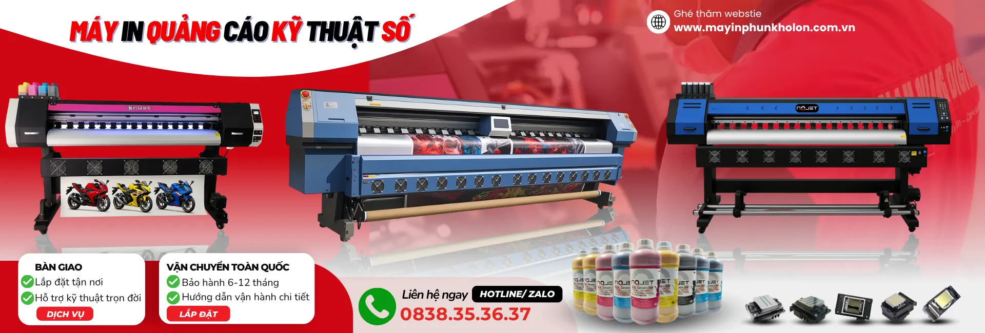 Banner Bàn giao lắp đặt tận nơi