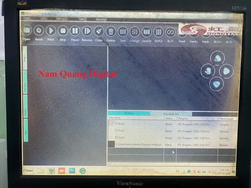 Chuyển đổi máy in HongYing HY1850 đầu dx5 qua tx800 giá rẻ