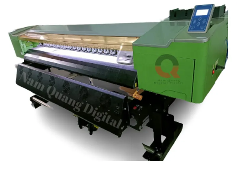 Máy in bạt khổ 1m8 giá rẻ màu xanh chuối