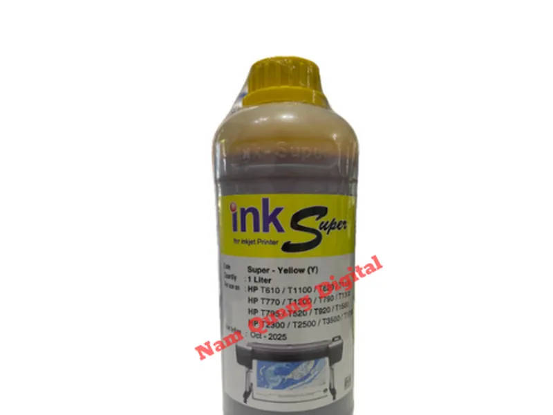 Mực ink super HP A0 DesignJet màu Vàng (Yelow) loại tốt