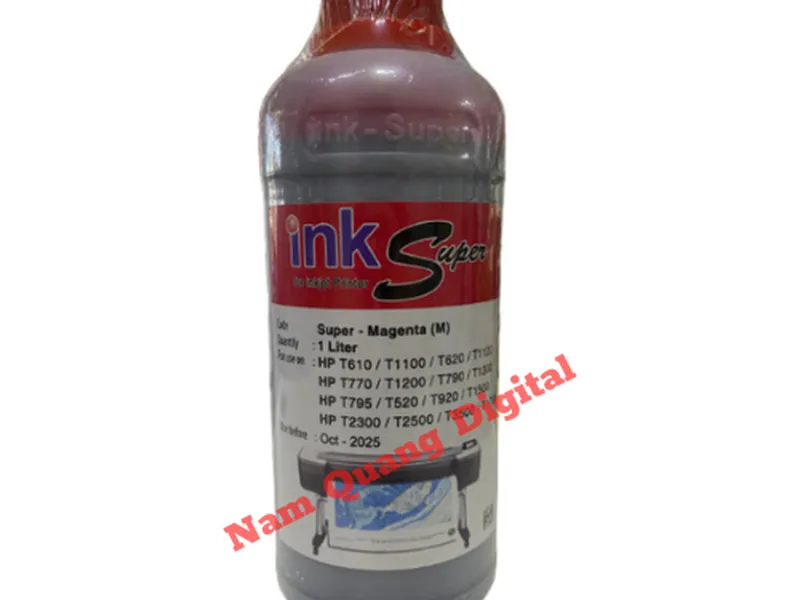Mực ink super HP A0 DesignJet màu Đỏ (Magenta) loại tốt