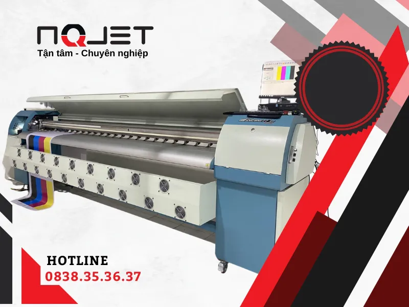 Máy in khổ lớn 3m2 cũ in mọi chất liệu - Lựa chọn tối ưu cho tiệm in biển hiệu mới khởi nghiệp