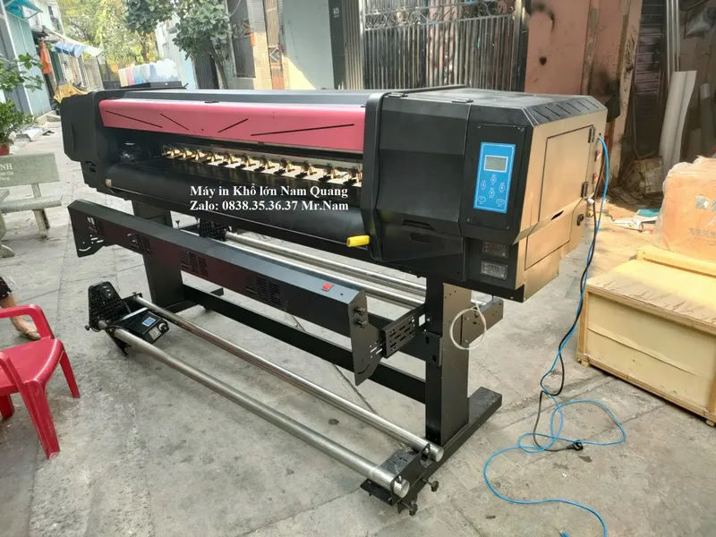 Máy in khổ lớn cũ 1m8 in decal-in bạt giá rẻ nhất