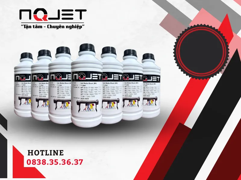 Mực in NQJET A0 cho HP T1708 - Chuẩn Màu - Bền Màu -  Giá Hợp Lý