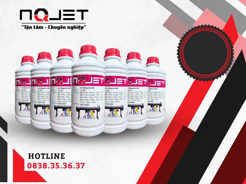Mực in NQJET A0 cho HP T1708 - Chuẩn Màu - Bền Màu -  Giá Hợp Lý