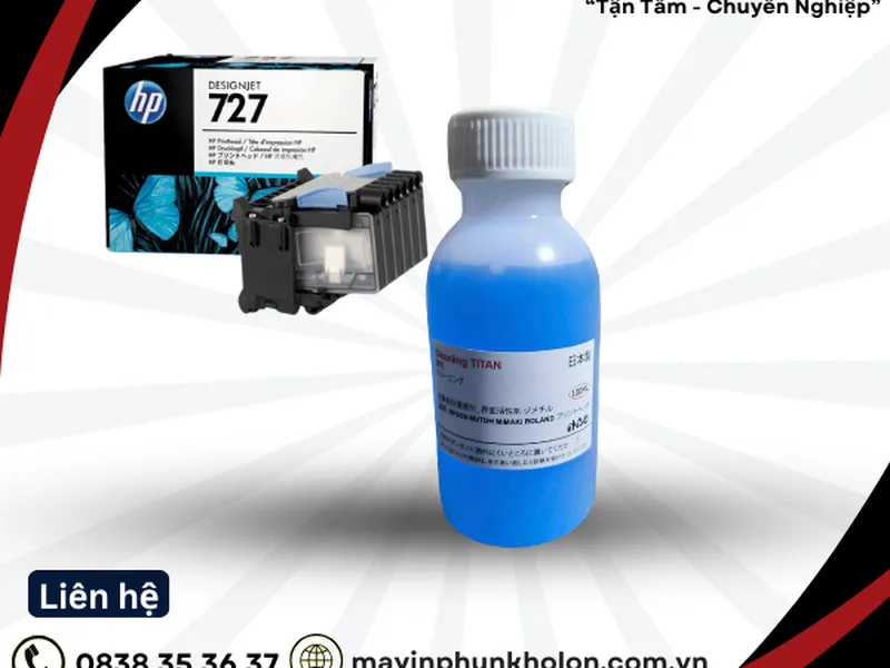 Dung dịch xử lí Đầu phun HP T1600 HP 732 (B3P06A) bị nghẹt rối tia