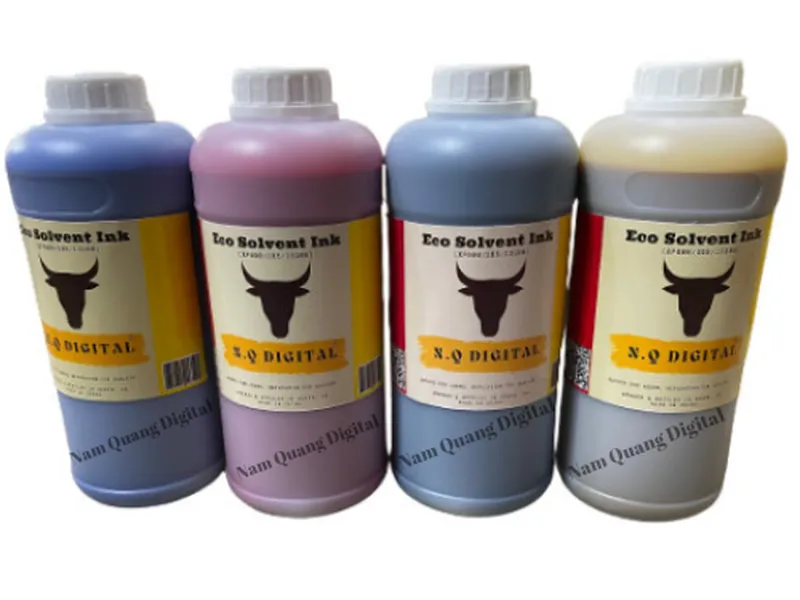 Combo 4 lít mực in bạt quảng cáo decal eco dầu