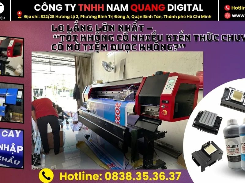 5 lý do không nên dốc hết vốn mua máy in bạt Hiflex khi mở xưởng