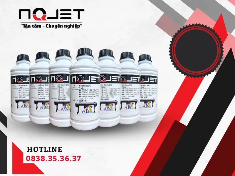 Mực in NQJET A0 cho HP T1708 - Chuẩn Màu - Bền Màu -  Giá Hợp Lý