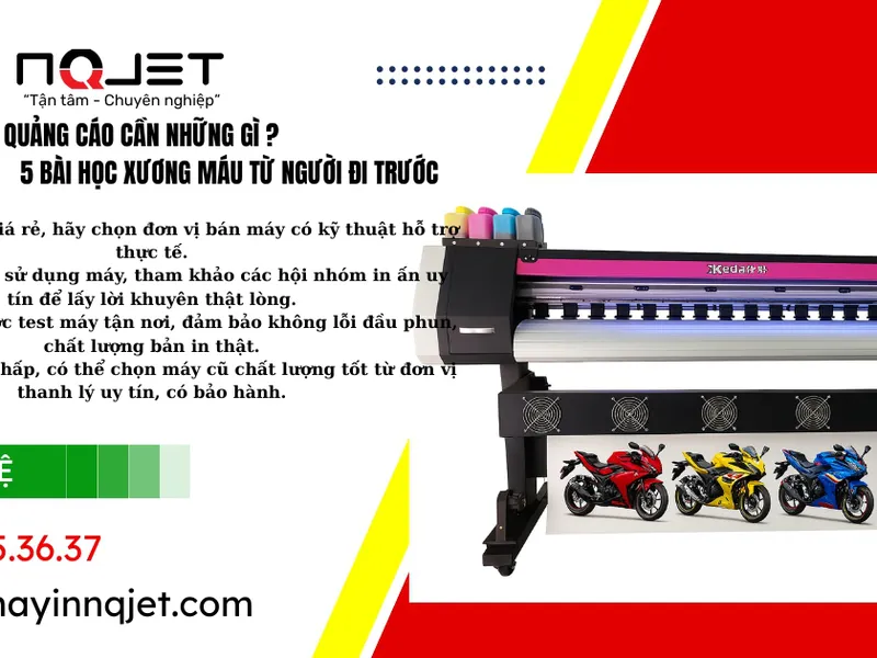 Bắt đầu mở tiệm in quảng cáo cần những gì? 5 bài học xương máu từ người đi trước”