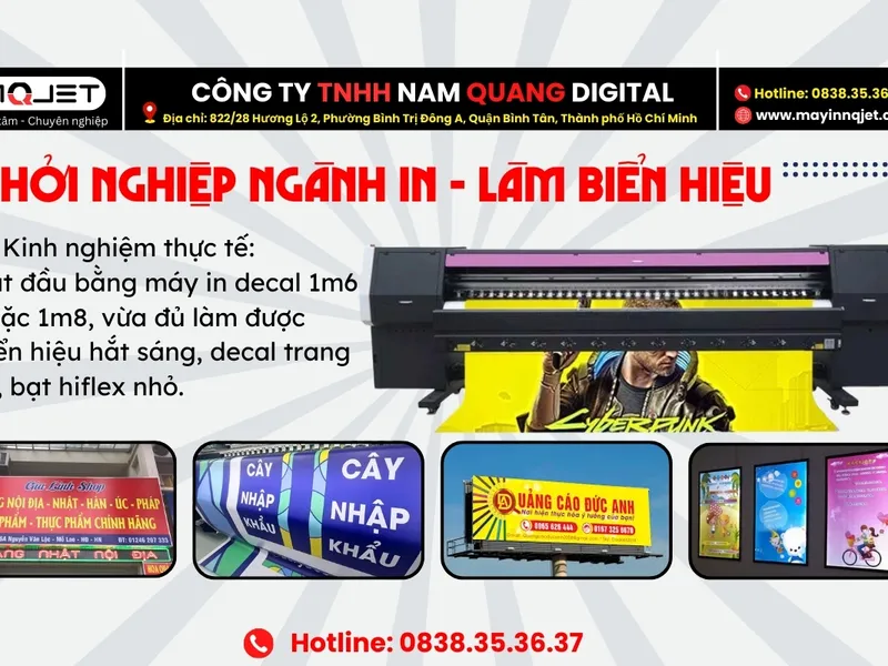 Chia sẻ kinh nghiệm mở tiệm in quảng cáo làm biển hiệu từ người đi trước
