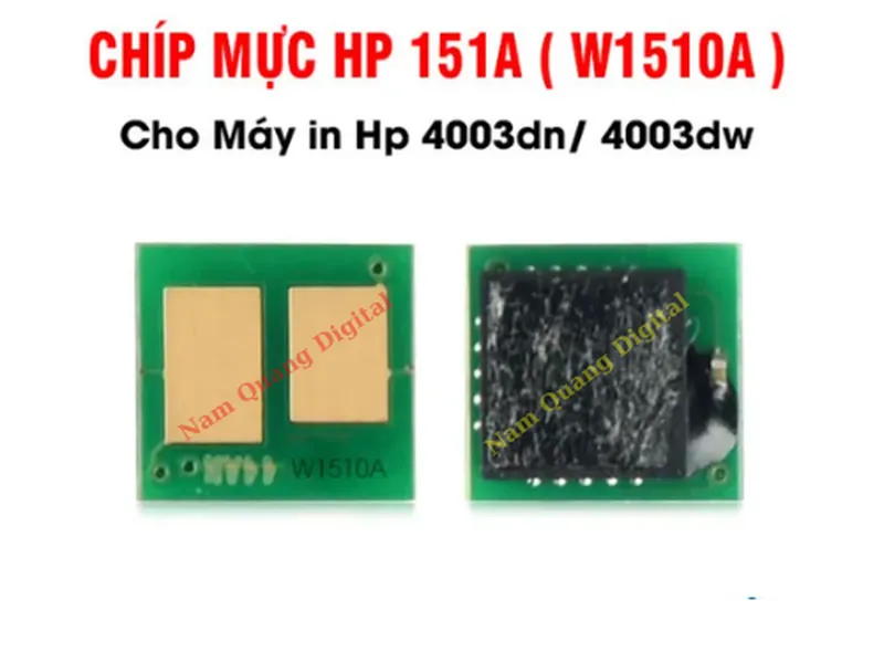 Chíp mực HP151a có dùng chung với Hp 76a không