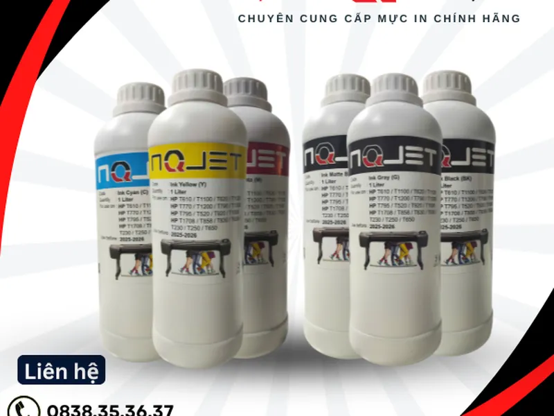 Mua Bộ Mực 6 Màu Dạng Lít Cho Máy In A0 - Hàng Chính Hãng NQJET