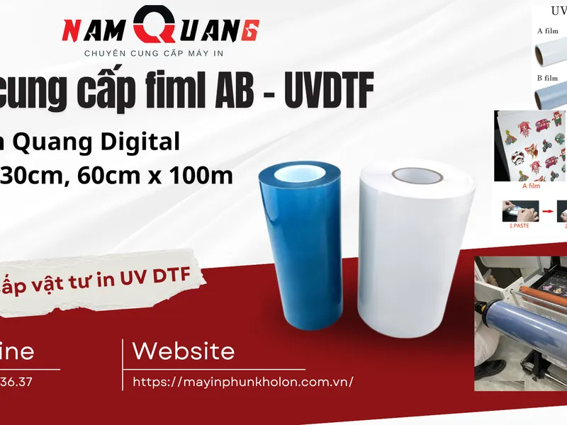 Màng Film A-B là gì? ứng dụng của màng fiml AB trong máy in UV DTF