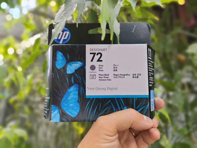 Đầu Phun màu Gray + màu Đen HP 72 (C9380A) chính hãng