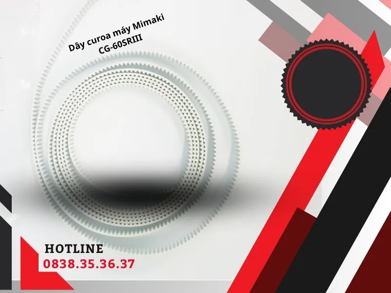 Dây curoa thay thế cho máy Mimaki CG-60SRIII (khổ bế/cắt 60cm).