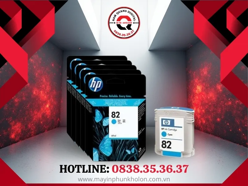 Mực in HP 82 69ml Cyan Ink Cartridge (C4911A)