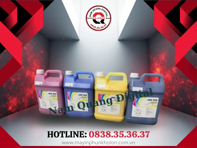 Trọn bộ 4 canh 5 lít mực in bạt quảng cáo đầu Konica - 30pl