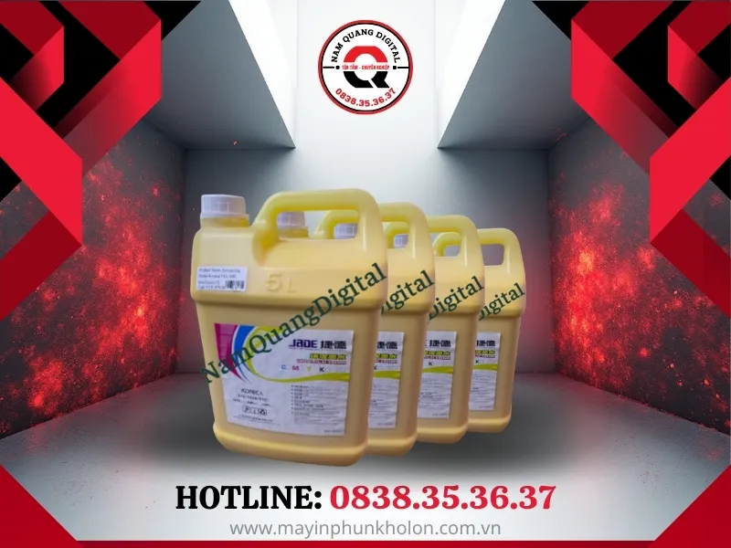 Mực in bạt quảng cáo đầu Konica - 30pl màu vàng