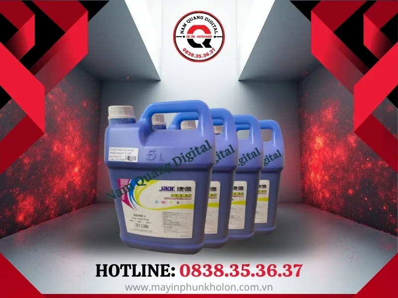 Mực in bạt quảng cáo đầu Konica - 30pl màu xanh