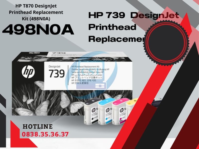 Đầu In HP T870 DesignJet Printhead Replacement Kit (498N0A) Chính Hãng