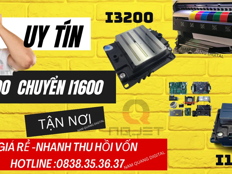 Chuyển đầu i3200 sang đầu phun i1600 giá rẻ