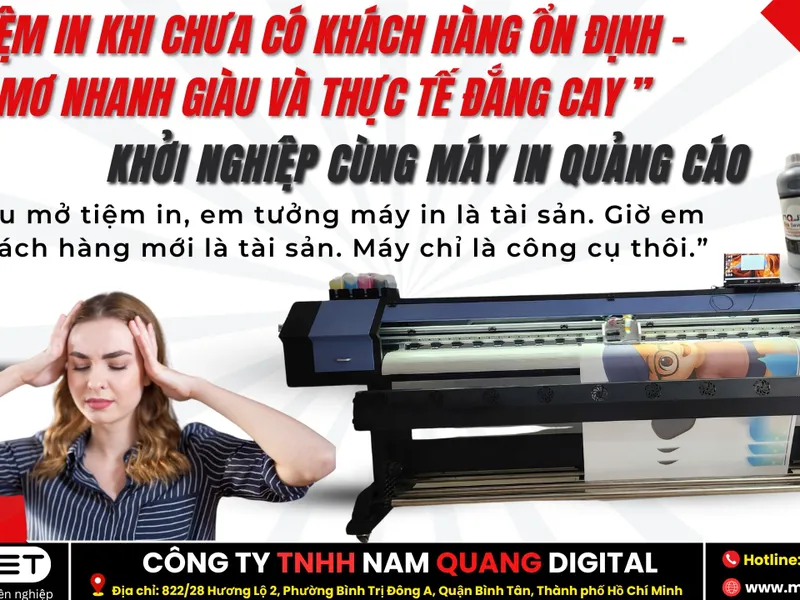 Mở tiệm in khi chưa có khách – Cơn ác mộng sau giấc mơ làm chủ