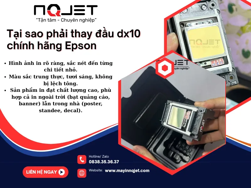 Lợi Ích Khi Thay Đầu In DX10 Chính Hãng