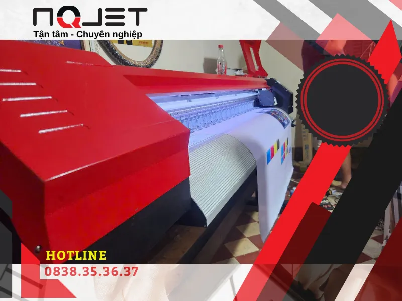 Máy in 1m6 cũ cho cửa hàng in tem nhãn - decal