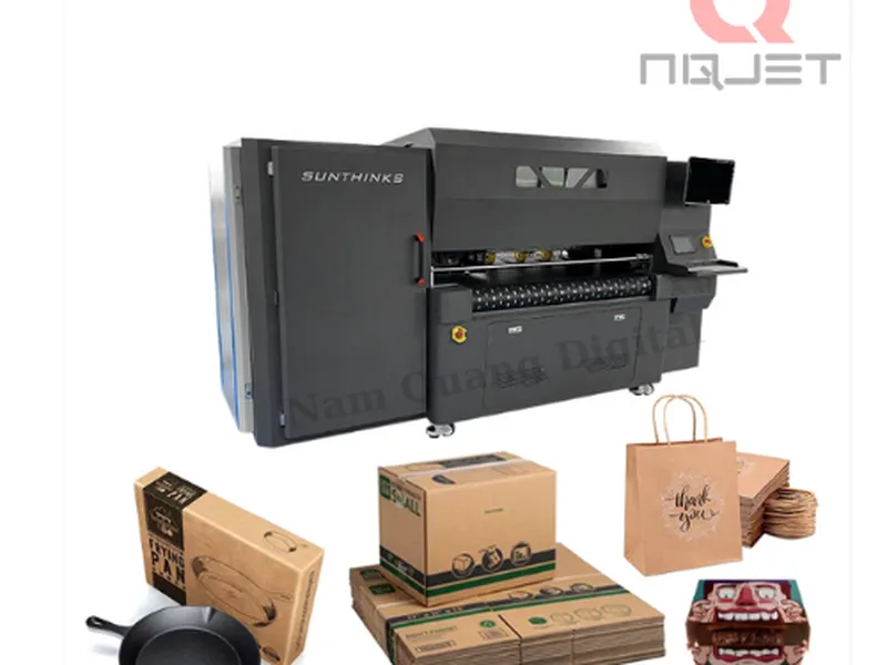 Máy in bao bì Carton 3 đầu phun Sunthinks SC900